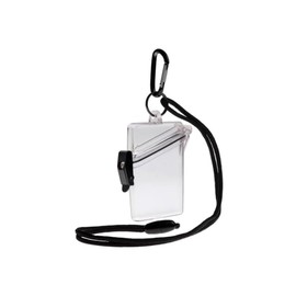 Transparent Clear Waterproof ID Card Badge Holder Case Waterproof Sports Case Vertical Badge Holders with Lanyard and Keychain,Identification Badges and Supplies, Identification Badges and Supplies