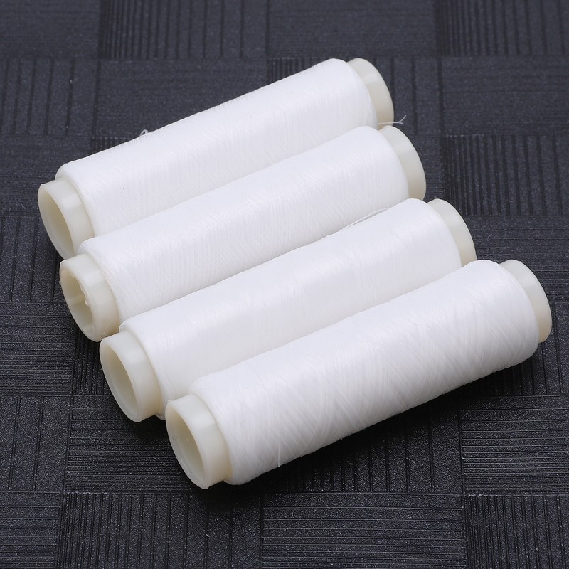 4pcs 100/200m Invisible Nylon Fishing Rubber Band Line High Elastic