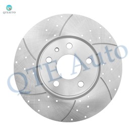 PM Auto Set of 4 Front-Rear Drilled Slotted Brake Disc Rotors For 2013-2020 Ford Fusion