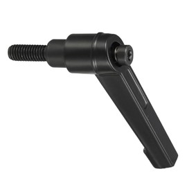 CoCud Clamping Lever Handles, M6 x 15mm Male Thread, Adjustable Quick Release Locking Rotating Bolt Knobs Black - (Applications: for Lathe Machinery), 1-Piece