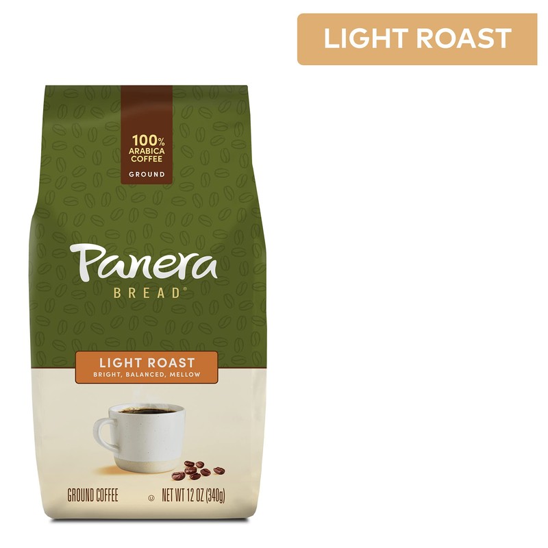 Panera Light Roast, Ground Coffee, 100 percent Arabica Coffee, Bagged