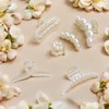 Sdhgerh Set of 6 Pearl Hair Clips Elegant Hair Clips