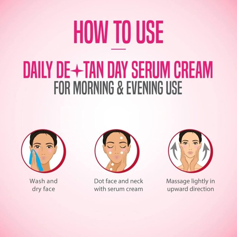Nature's Essence Daily De-Tan Day Serum Cream, 50 ML