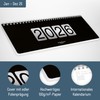 Häfft® International Weekly Desk Calendar 2026 Landscape "Black Edition" 1