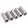 5Pcs Coupling Nut Hex Stainless Steel Anti Corrosion M12 Connector