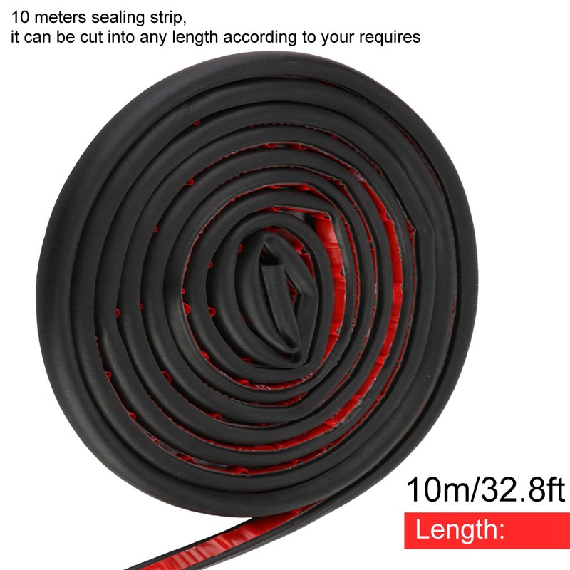 10m D Type Rubber Seal Strips for Window Door Trunk