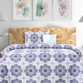 Hannah Linen Twin Quilt Set-3 Piece Quilt Sets Down Alternative Bedding- Lightweight Microfiber Bedding Set -1 Quilt,1 Decorative Pillow & 1 Matching Quilted Pillow Sham (Twin,Navy Blush Greyson)