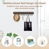 Mkono Hat Rack for Wall Wooden Baseball Caps Organizer with