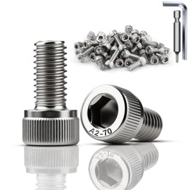 TXXATX Pack of 12 Screws M8 x 20 mm Cylinder Head Screws DIN 912 Stainless Steel A2 V2A Hexagon Head Screws with Hexagon Socket Full Thread Allen Screws for Mechanical Furniture Repair