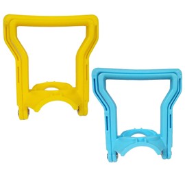 2 Pcs Multifunctional Advanced Ergonomic 5 Gallon Water Bottle Handle,Drinking Water Bottle Handle,Fit 5 Gallon Water Bottle Caps,5 Gal Bottle Carrier,Water Bottle Lift with Handle (Blue&Yellow)