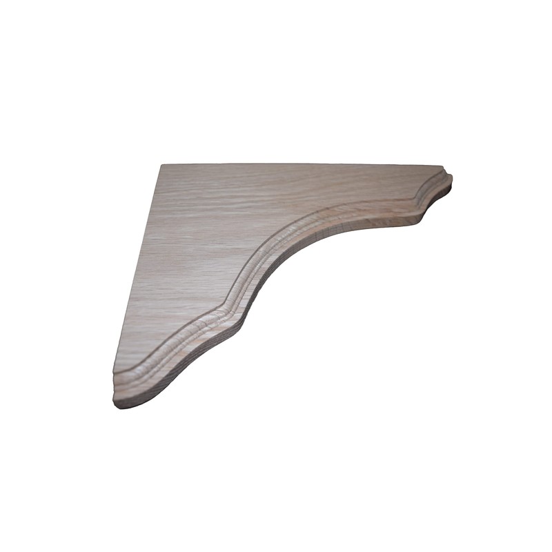 BingLTD - 8 1/4 Inch Oak Shelf Support Bracket -