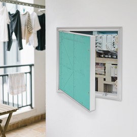 COFECO Access Panel, 20 x 20 Inch Aluminum Alloy Access Door, Service Shaft Door - Drywall, Wall, Electrical, Plumbing Inspection Service Door, 135° Opening Angle Bathroom Services Access Hole Cover