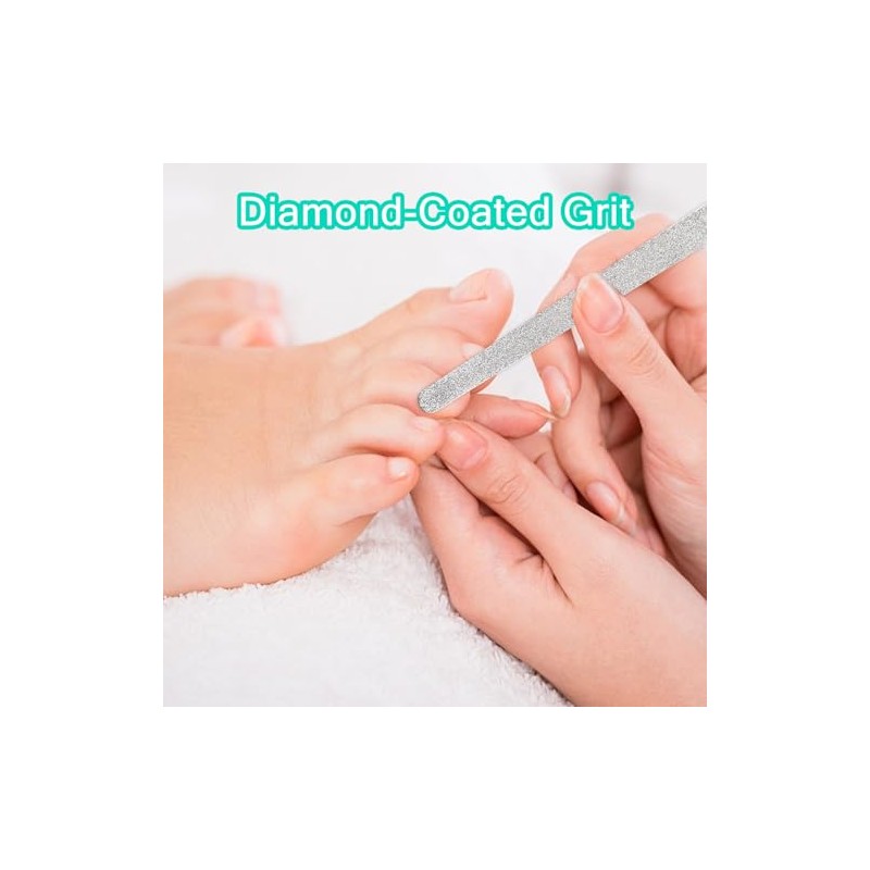 Limas De Uñas De Diamante De Doble Cara De Acero