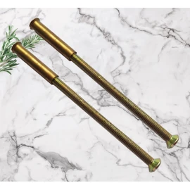 Universal Hardware M3 Brass Door Handle Screws with Bolt Connecting Sleeve Male to Female for Door Handle, Knobs Escutcheons and Others Pack of 2