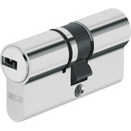 Abus Door Cylinder/Lock with Key, silver, 37796
