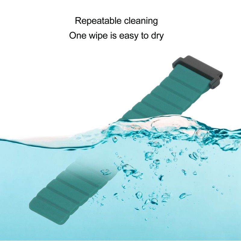 Silicone Replacement Watch Band Adjustable Magnetic Silicone Watch Strap for
