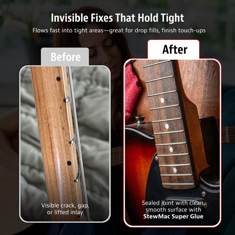 StewMac Super Glue, No. 10 Thin, 1 oz. – Water-Thin