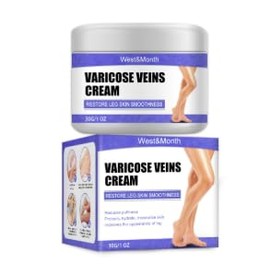 Boxiatil Varicose Veins Cream, Leg Care Balm - Cream Against Spider Veins, Varicose Veins and Spider Veins, Natural Leg Care, Improves Blood Circulation, Crema contre les Varicosités (purple, 1pcs)