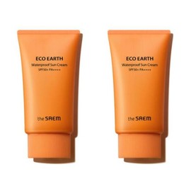 The Saem 더샘 에코 어스 워터프루프 자외선 차단 선크림 X2 The Saem Eco Earth Waterproof Sunscreen with Sunblock X2