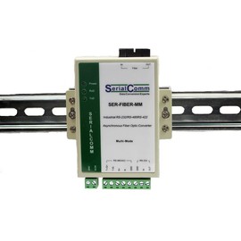 SERIALCOMM SER-Fiber-MM-SC, Industrial Grade bi-Directional externally Powered Multi-Functional RS232/RS485/RS422 to multimode Fiber Optic Converter, Brand, high Reliability 5-Year Warranty.