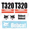 Aftermarket Bobcat T320 Turbo Skid Steer Set Vinyl Decal Sticker