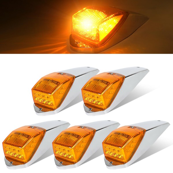Yinaolan 5 Pcs 31 LED Amber Cab Marker Light Waterproof