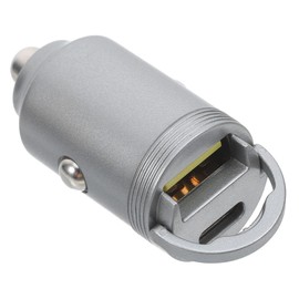 SEWACC Dual USB Adapter with Pull Ring for Phones and Tablets Compact Stylish Design Wide Compatibility for Vehicle Use