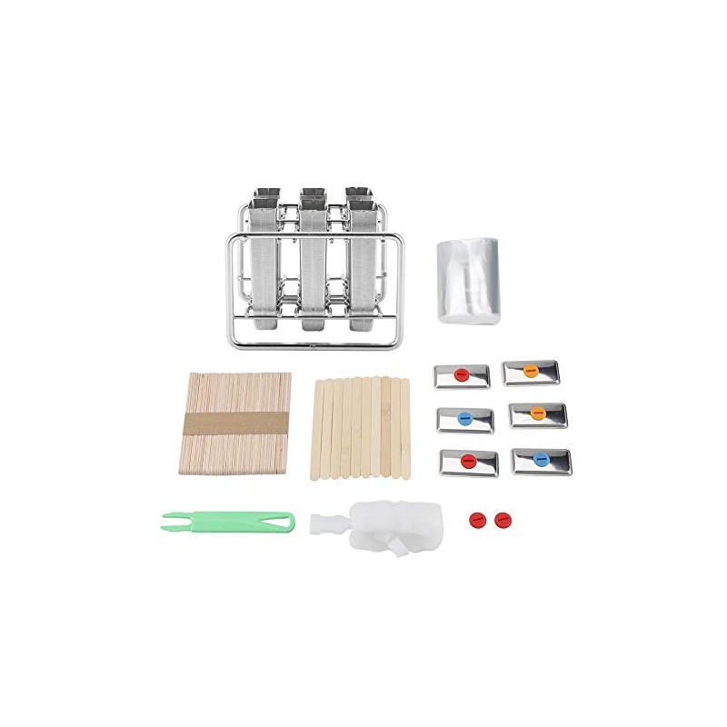 Kit de moldes para paletas de hielo de acero inoxidable,