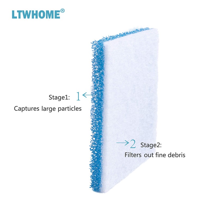 LTWHOME Compatible Poly Foam Pad Replacement for Fluval C3 Power