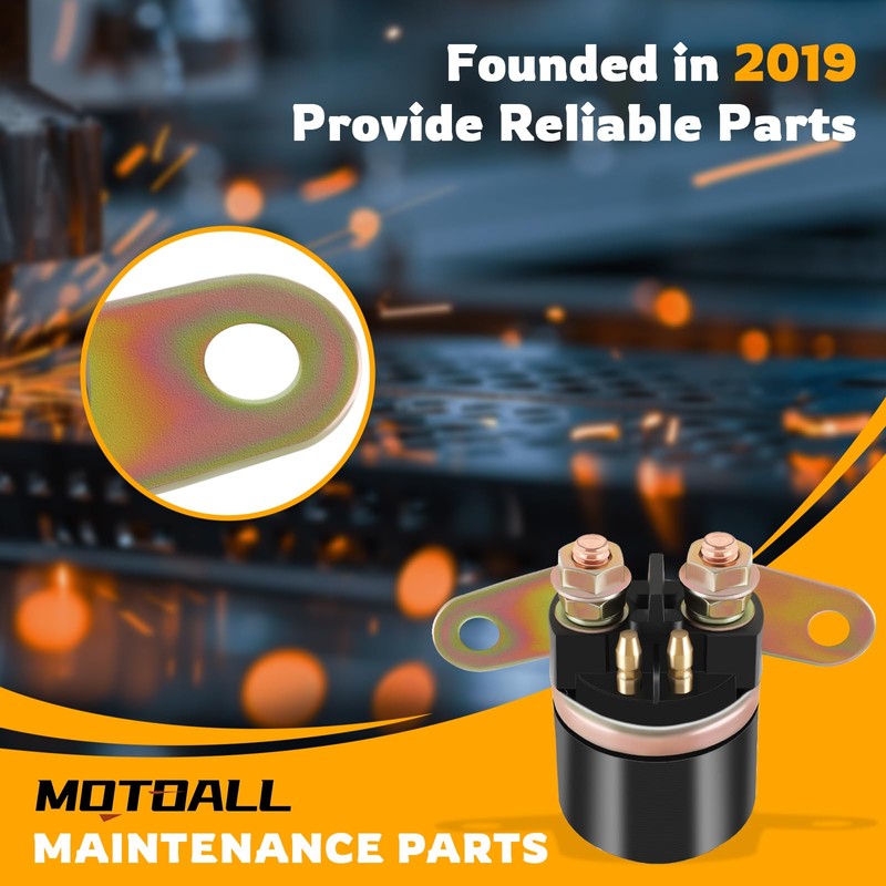 MOTOALL VTX1800 Starter Relay Solenoid for 2002-08 Honda VTX 1800