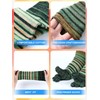 Fourluoo 6 Pairs Women Toe Socks Cotton Breathable Ankle Five