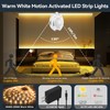 Dual Motion Sensor LED Light Strip 19.7ft Warm White for