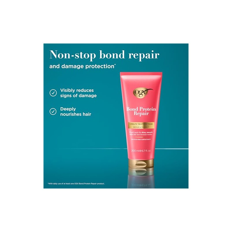OGX, 1-Minute Treatment, BOND REPAIR, Tratamiento Intensivo, Ayuda a Reparar