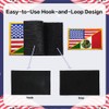 Lyxbone 2 PCS American Mexican Flag Patch,USA Patch Hook and