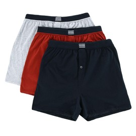 Fruit Of The Loom Mens Assorted Knit Boxers 3 Pack, L, Assorted