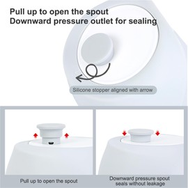 Dog Water Bottle, 550ml Water Feeder Leak Proof Portable Collapsible Dogs Water Bowl with Drinking Feeder, Dog Travel Water Bottles for Pets Outdoor Walking Hiking Travel