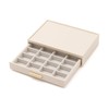 Francfranc Franc Stacking Jewelry Box Ring Earrings White