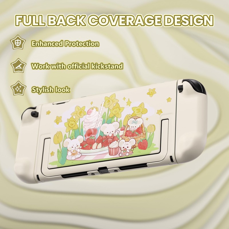 PlayVital Switch 2 Protective Case, Cute Hard Cover Case, Compatible