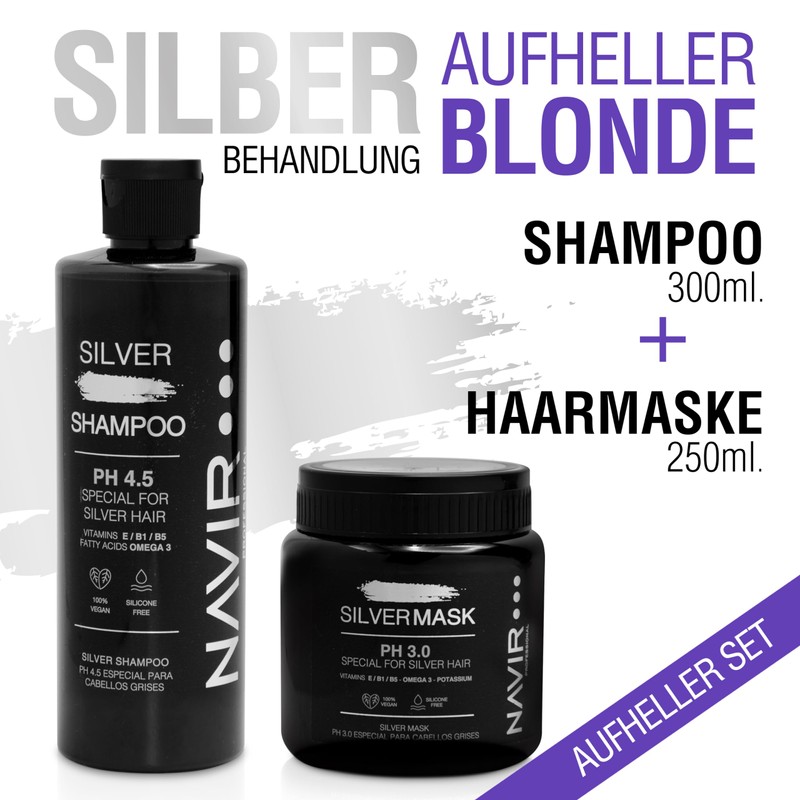 NAVIR Professional Mask Silver Toner for Grey, Blonde and Blonde