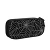gmoiflv Large Capacity Black Spider Web Pencil Case with Zippers
