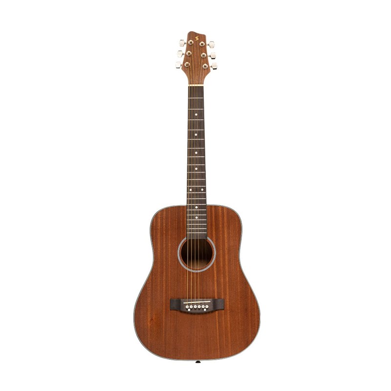 Stagg 6 String Acoustic Guitar, Right, Natural (SA25 MAH TRAVEL)