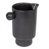Creative Co-Op Modern Small Stoneware Pitcher or Vase, Charcoal Grey