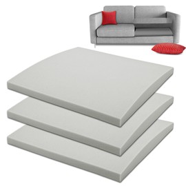 HAVARGO Couch Cushion Support for Sagging Seat, Couch Supports for Sagging Cushions, Bamboo Charcoal Foam Sofa Cushion Support Light Grey Set of 3