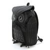 Sleepyville Critters Nylon Black Owl Backpack, Stitched Detailing