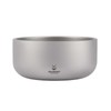 SILVERANT Titanium Double Walled Bowl Oatmeal Rice Soup Yogurt Doshware