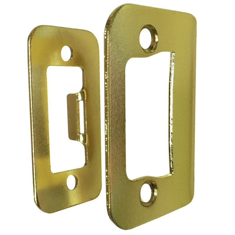 GATOR Door Latch Restorer - Strike Plate (Bright Brass)