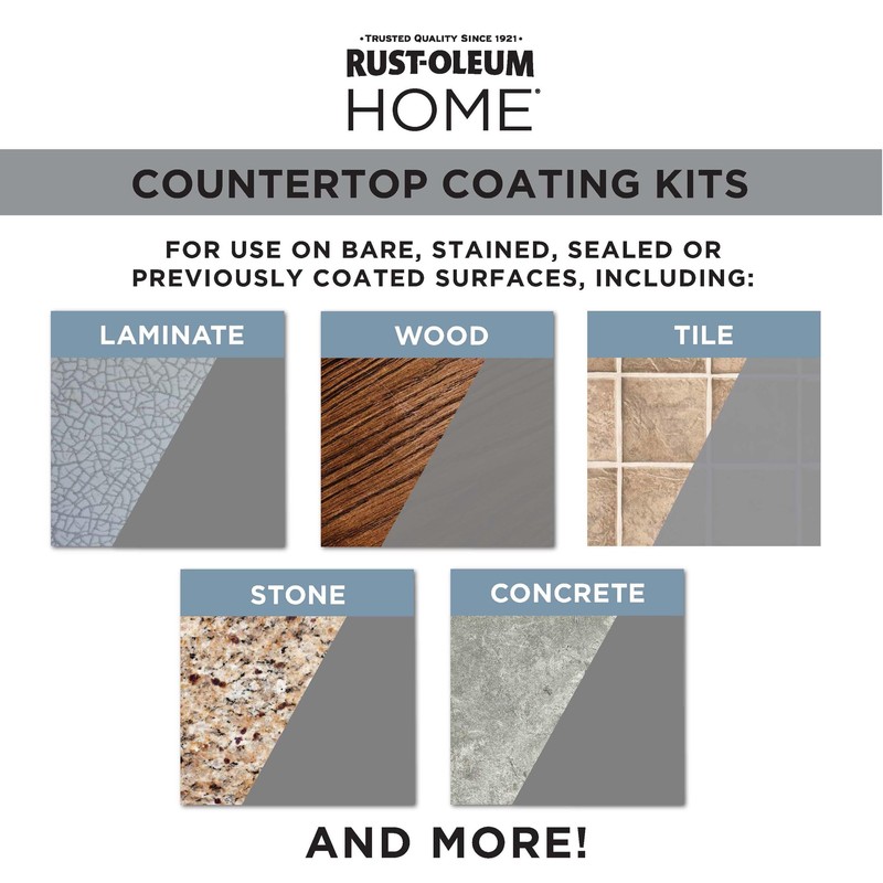 Rust-Oleum 384962 Home Countertop Coating Kit, Satin White