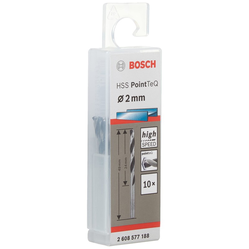 Bosch Professional HSS PointTeQ Twist Drill Bits (for Metal, 2