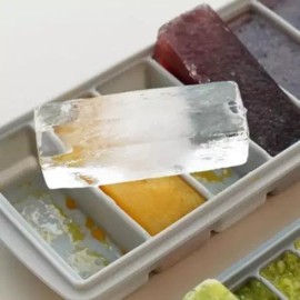 텀블러얼음틀 스틱 아이스 트레이 6구 다진마늘보관 대형 얼음틀 [블루] Tumbler Ice Cube Tray Stick Ice Tray 6-Cavity Large Ice Mold for Storing Minced Garlic [Blue]