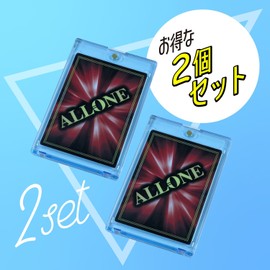 ALGA-CSMGL35PBL2SET Magnetic Card Loader, Pastel Blue, UV 35PT, Set of 2, 2.9 x 0.55 x 4.3 inches (7.3 x 1.4 x 11 cm), Acrylic, Protects Against Scratches and Stains, Perfect for Collecting, UV